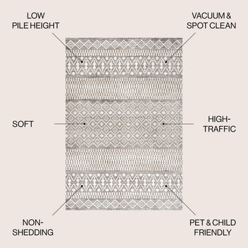 Ifrane Berber Geometric Stripe Area Rug